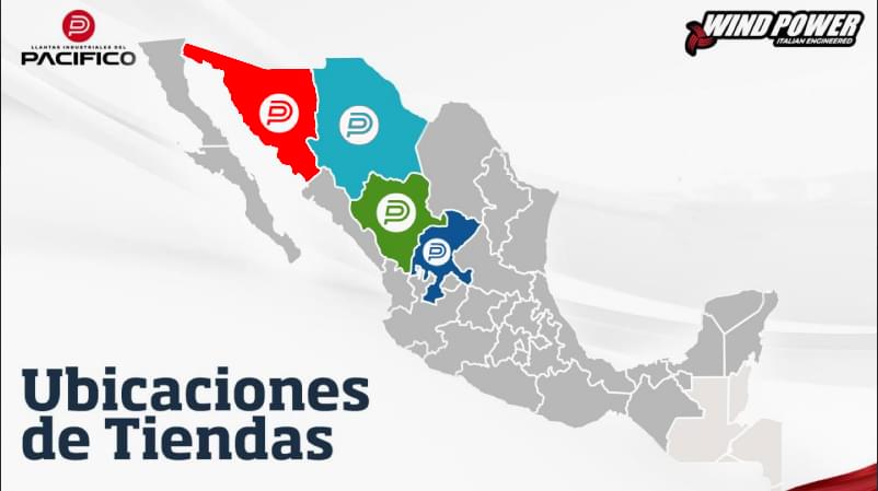 sucursales llantas del pacifico